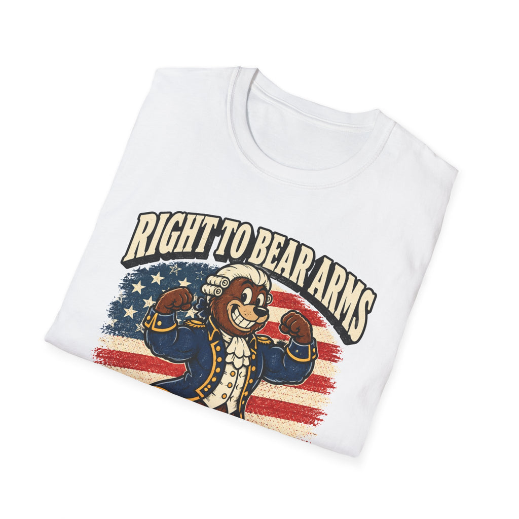 "Right to Bear Arms" Funny Patriotic Bear Graphic Tee