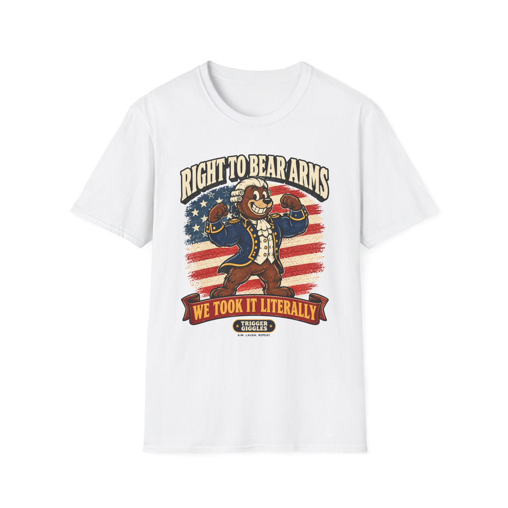 "Right to Bear Arms" Funny Patriotic Bear Graphic Tee